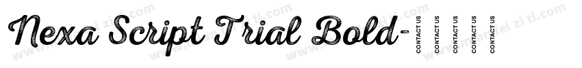 Nexa Script Trial Bold字体转换